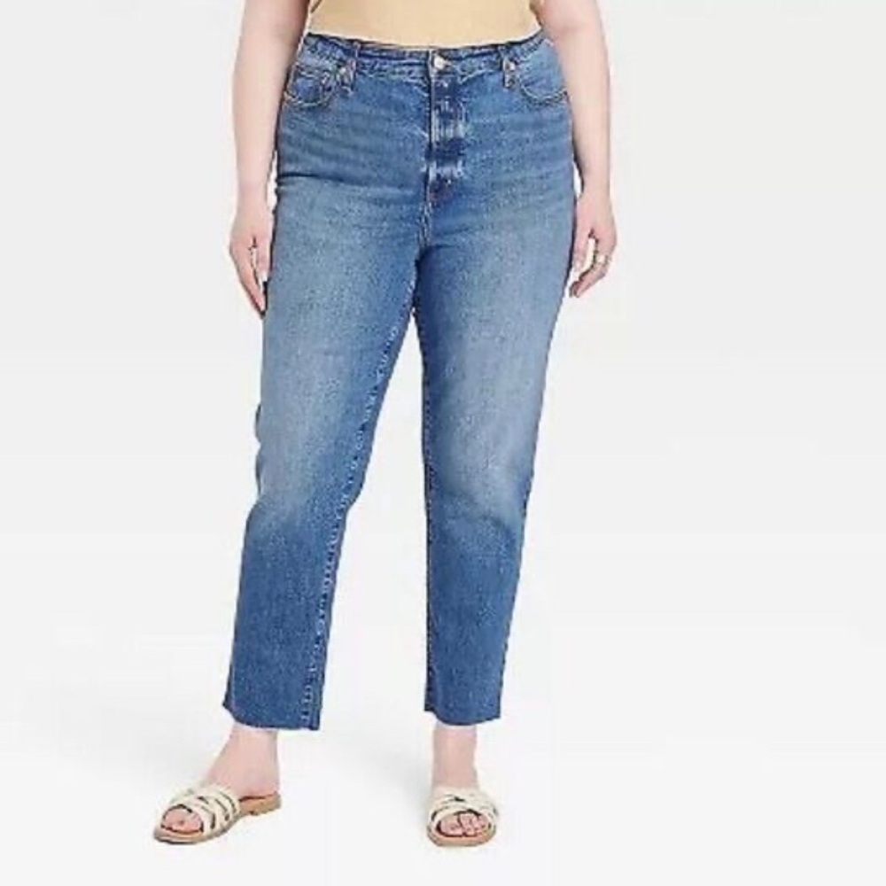 - Universal Thread High Rise 80S Slim Leg Medium Wash Size 26R Plus